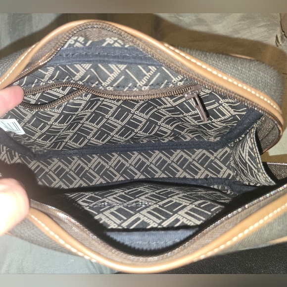 Classic Dunhill Brown and Black Unisex Clutch Bag - Picture 9 of 10